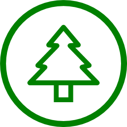 Piktogramm mit einem Weihnachtsbaum